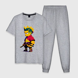 Мужская пижама Bart Simpson samurai - neural network