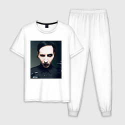 Мужская пижама Marilyn Manson фотопортрет