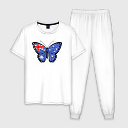 Мужская пижама Австралия бабочка