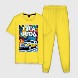 Мужская пижама Viva Cuba - car - retro