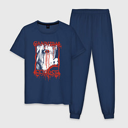 Пижама хлопковая мужская Cannibal Corpse - metal, цвет: тёмно-синий