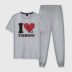 Мужская пижама I love fishing