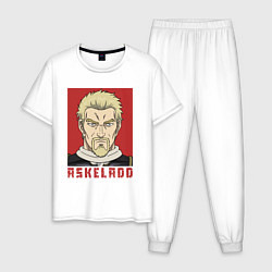 Пижама хлопковая мужская Аскеладд, цвет: белый