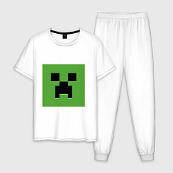 Мужская пижама Minecraft creeper face
