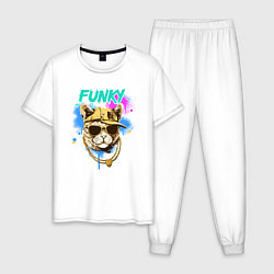 Мужская пижама Кот рэпер: funky - AI art