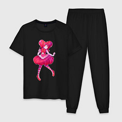 Пижама хлопковая мужская Цирковая Бэйби, цвет: черный