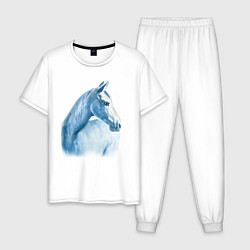 Мужская пижама Голубая лошадь