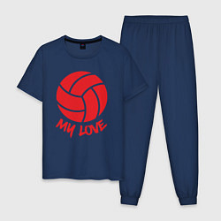 Мужская пижама Volleyball my love