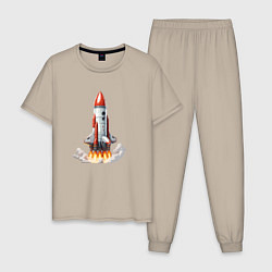 Мужская пижама Запуск космического корабля