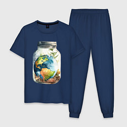 Мужская пижама Мир в банке - Земля