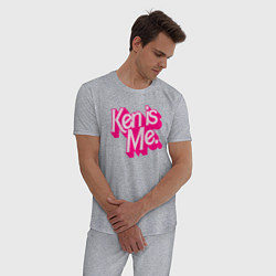 Пижама хлопковая мужская Кен это я, цвет: меланж — фото 2