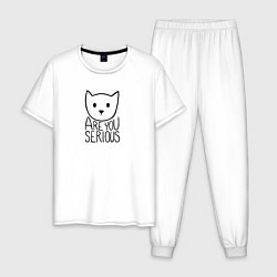Мужская пижама Are you serious cat