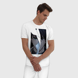 Пижама хлопковая мужская Всеведущий читатель Ким Докча и Ю Чжун Хек, цвет: белый — фото 2