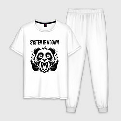 Мужская пижама System of a Down - rock panda