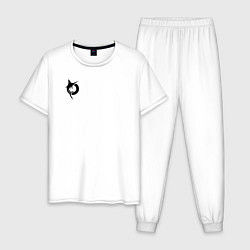 Пижама хлопковая мужская Todak, цвет: белый