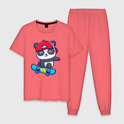 Мужская пижама Panda skater