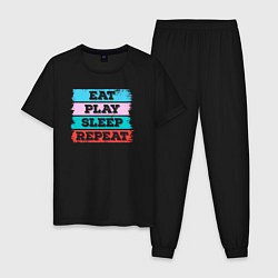 Мужская пижама Eat play sleep repeat