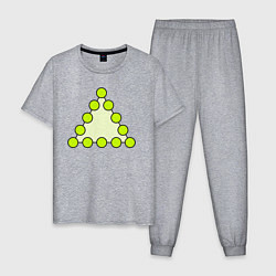 Мужская пижама Треугольник из кругов