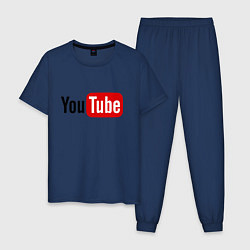 Мужская пижама You tube logo