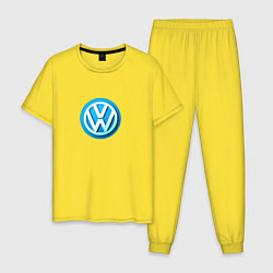 Мужская пижама Volkswagen logo blue