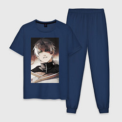 Пижама хлопковая мужская Реинкарнация безработного Рудеус Грейрат, цвет: тёмно-синий