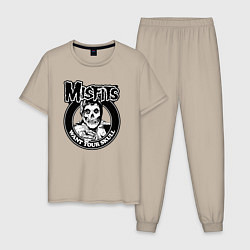 Мужская пижама Misfits want your skull