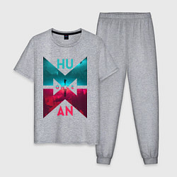 Мужская пижама Once human logotype