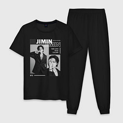 Пижама хлопковая мужская Park Jimin bts, цвет: черный