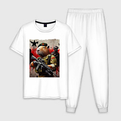 Мужская пижама Крутой капибара - спецназ