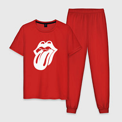 Мужская пижама Rolling Stones - white logo