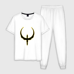 Мужская пижама Чёрно-жёлтый знак quake