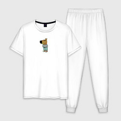 Мужская пижама Просто чилловый парень мем