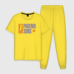 Пижама хлопковая мужская Phoenix Suns play, цвет: желтый