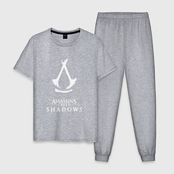 Мужская пижама Assassins creed - shadows white