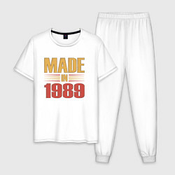 Мужская пижама Сделано в 1989 сепия