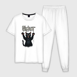 Мужская пижама Slipknot Кот с поднятыми лапами