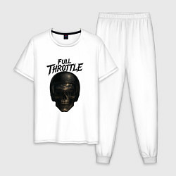 Мужская пижама Full throttle Череп мотоциклиста