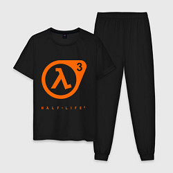 Пижама хлопковая мужская Half-Life 3, цвет: черный