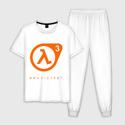 Пижама хлопковая мужская Half-Life 3, цвет: белый