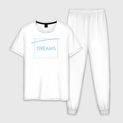 Пижама хлопковая мужская 30 STM: Dreams, цвет: белый