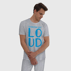 Пижама хлопковая мужская Thinking Out: Loud, цвет: меланж — фото 2