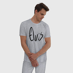 Пижама хлопковая мужская Elvis, цвет: меланж — фото 2