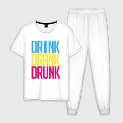 Мужская пижама Drink Drank Drunk