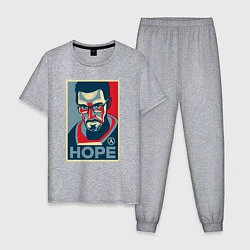 Пижама хлопковая мужская Half-Life: Hope, цвет: меланж