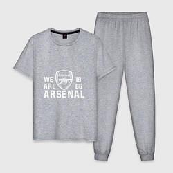 Пижама хлопковая мужская We are Arsenal 1886, цвет: меланж