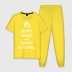 Мужская пижама Dont panic & Carry a Towel