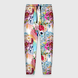 Мужские брюки Цветы и бабочки 5