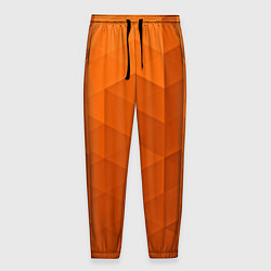Брюки на резинке мужские Orange abstraction, цвет: 3D-принт