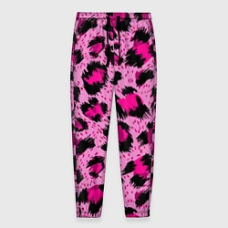 Мужские брюки Розовый леопард