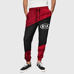 Брюки на резинке мужские Kia: Red Sport, цвет: 3D-принт — фото 2